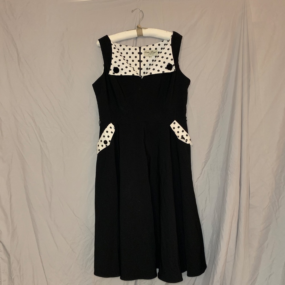 Vintage-Style Black Dress